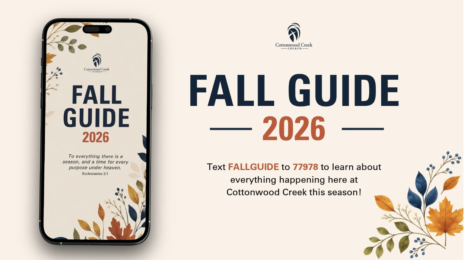 Cottonwood Creek - Fall Guide