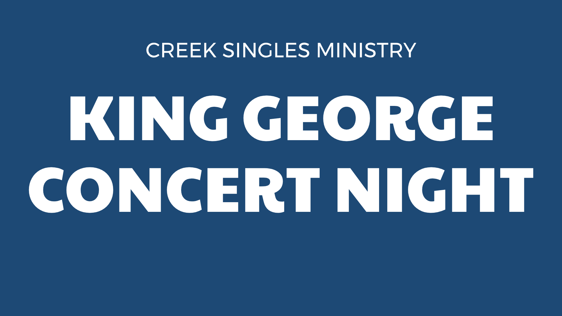 Cottonwood Creek Church - Creek Singles King George Concert Night