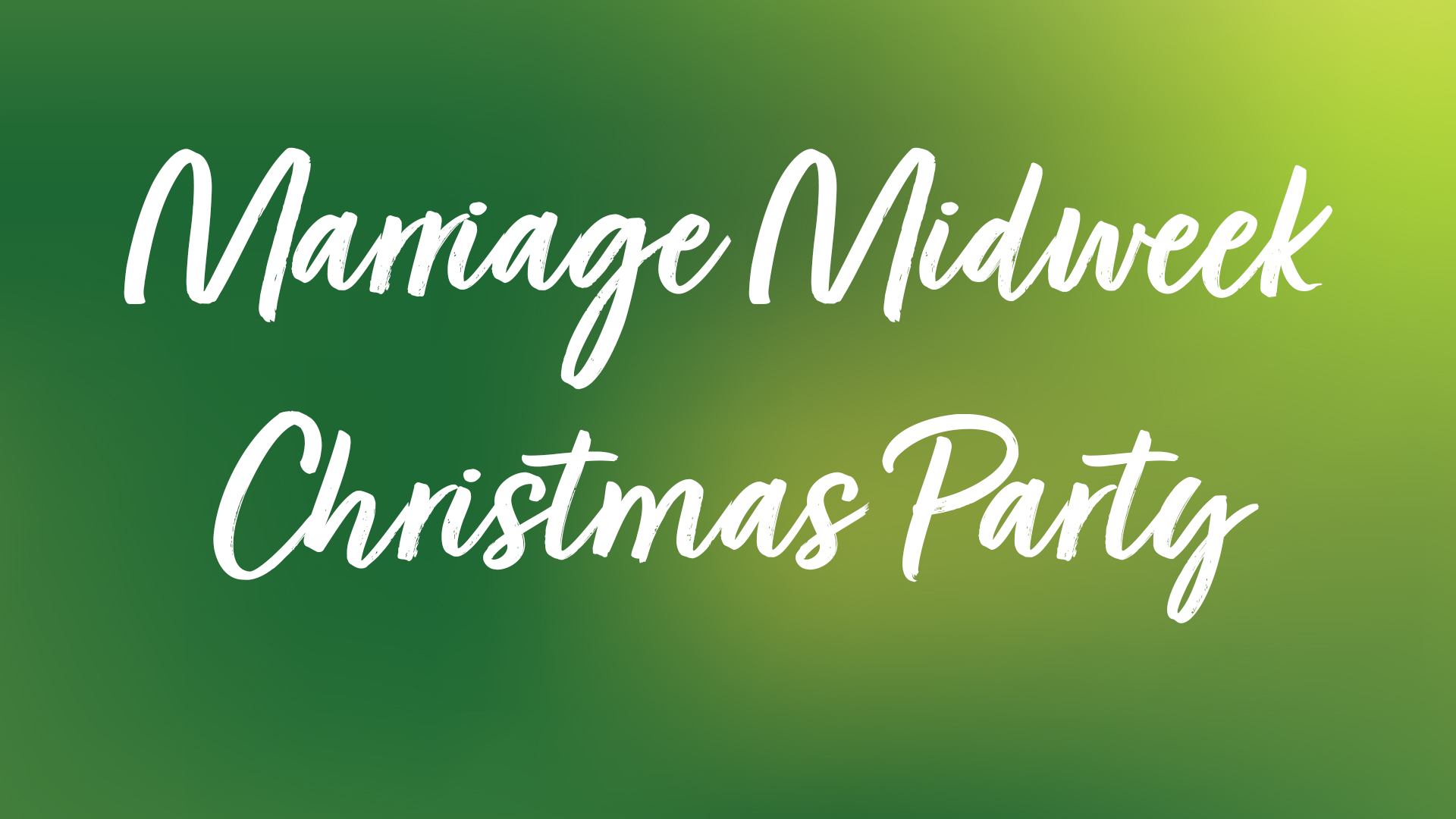 Cottonwood Creek Church - Marriage at Midweek Christmas Party