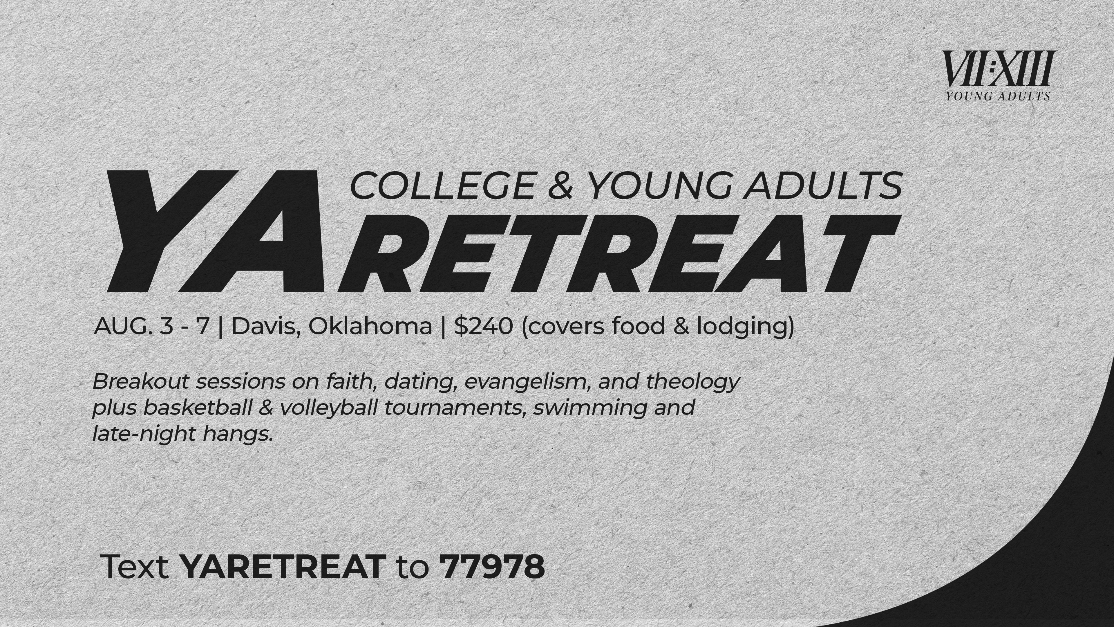 Cottonwood Creek - College & Young Adults Retreat