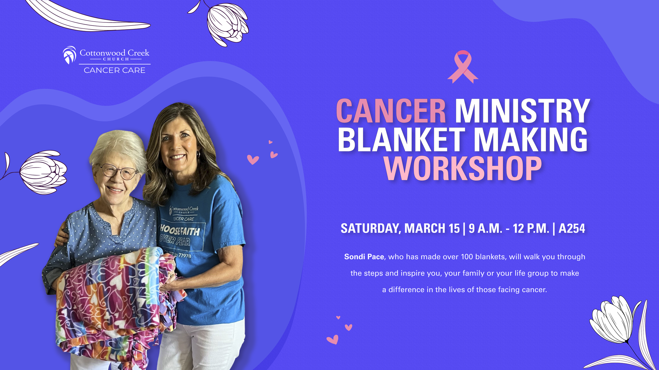 Cottonwood Creek - Cancer Care Ministry Blanket Making Workshop