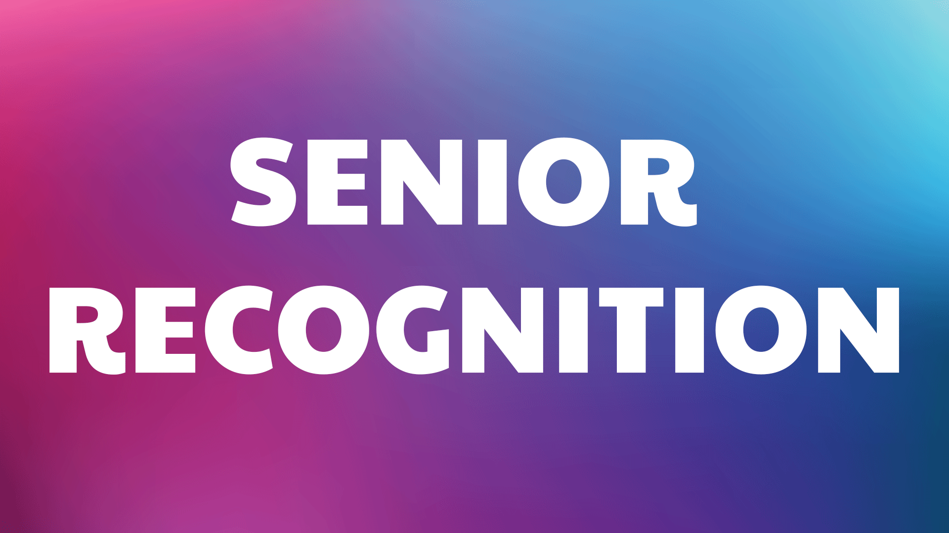 Cottonwood Creek Church - Senior Recognition Sunday